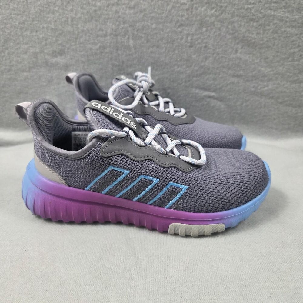 Adidas Grey and Blue Trainers